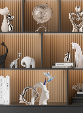 轻奢酒柜装饰品摆件现代客厅电视柜摆设品搬新家乔迁新居贺礼