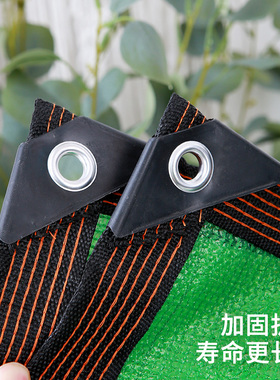 遮阳网绿色包边打孔防晒网加密加厚家用阳台楼顶庭院汽车遮阴隔热