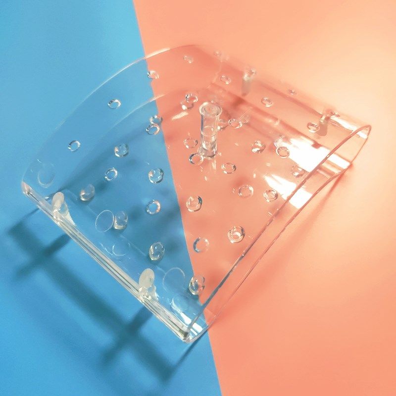 20孔透明粉色蓝色棒棒糖展示架 棒棒糖展示架子超市货架