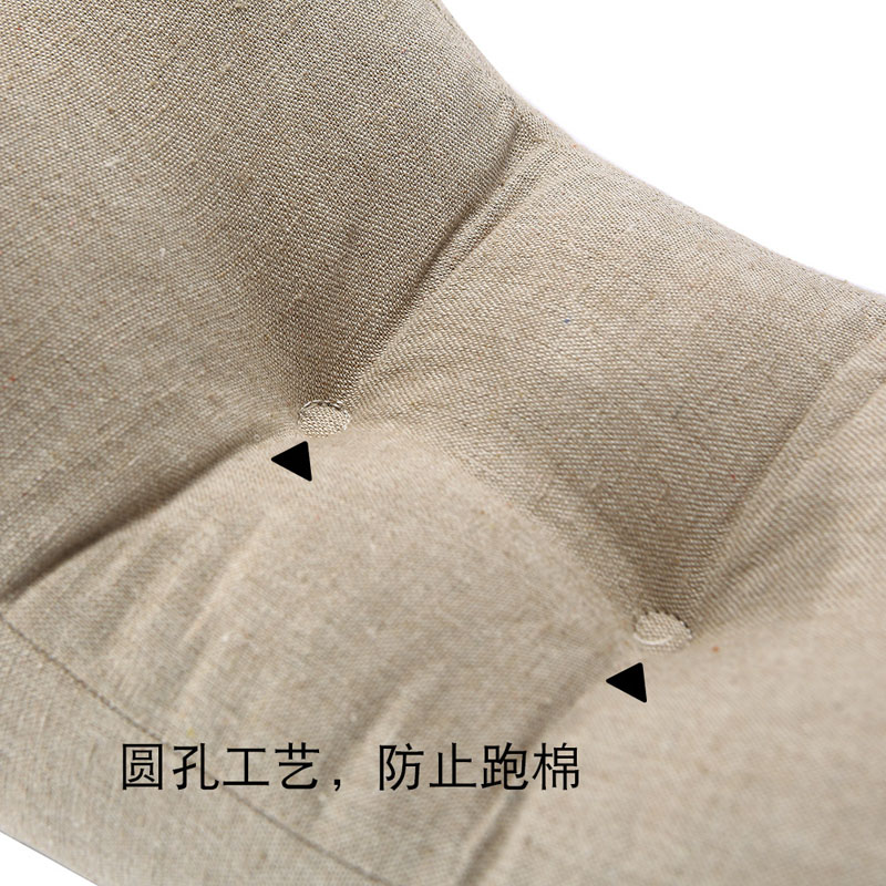 日式简约亚麻腰枕靠垫加厚办公室电脑椅子护腰靠背垫汽车孕妇抱枕