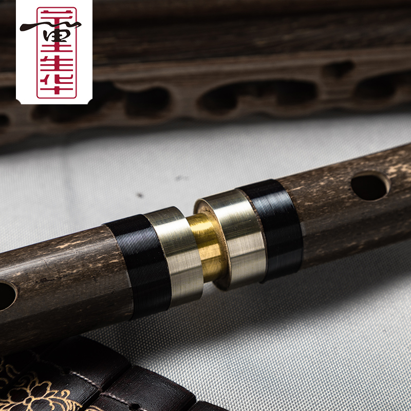 董生华 笛子 竹笛演奏横笛紫竹精制单插两节初学成人民族乐器