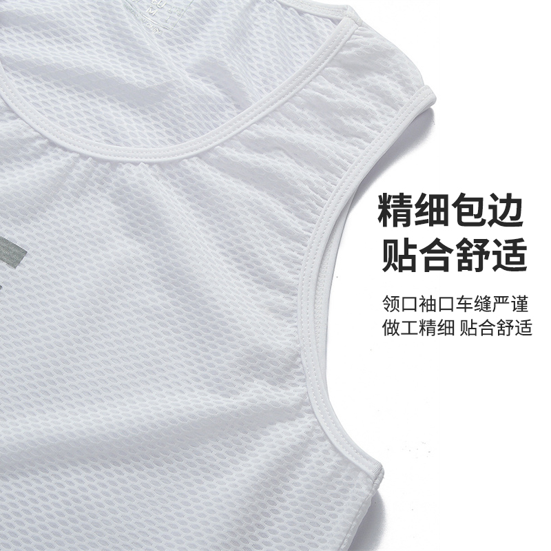 沃萨维排汗衫骑行吸汗无袖背心男士公路车自行车打底衣短袖骑行服