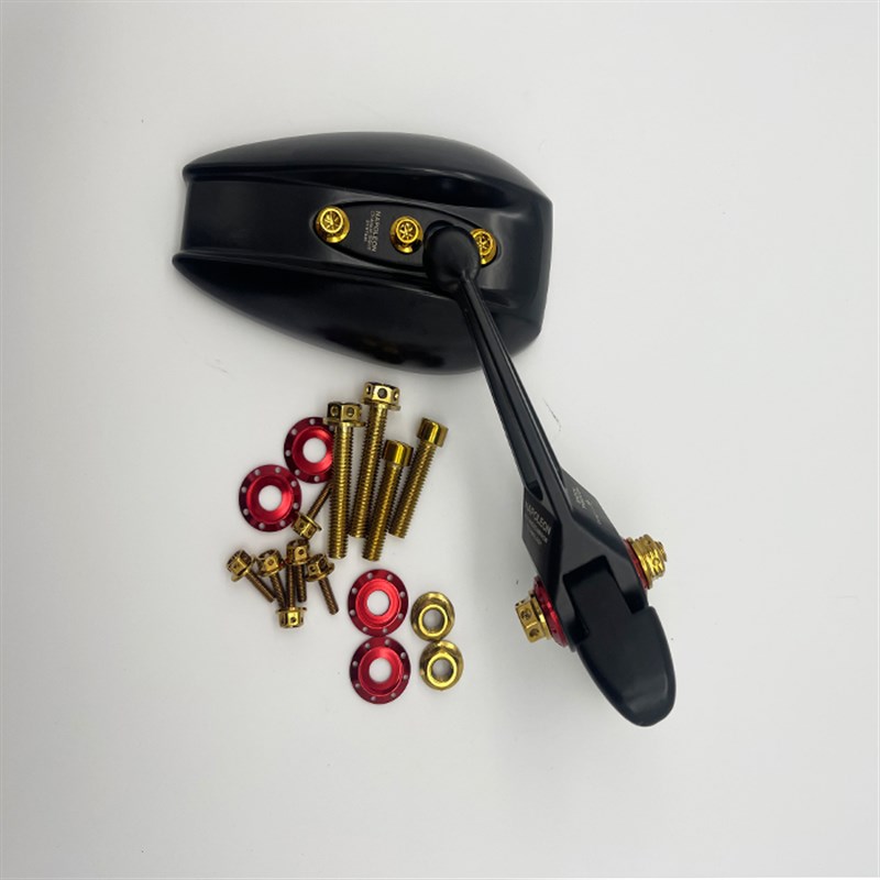 AOS4反光镜炫彩色螺丝AOS3后视镜304不锈钢螺钉烧蓝钛金装饰螺栓