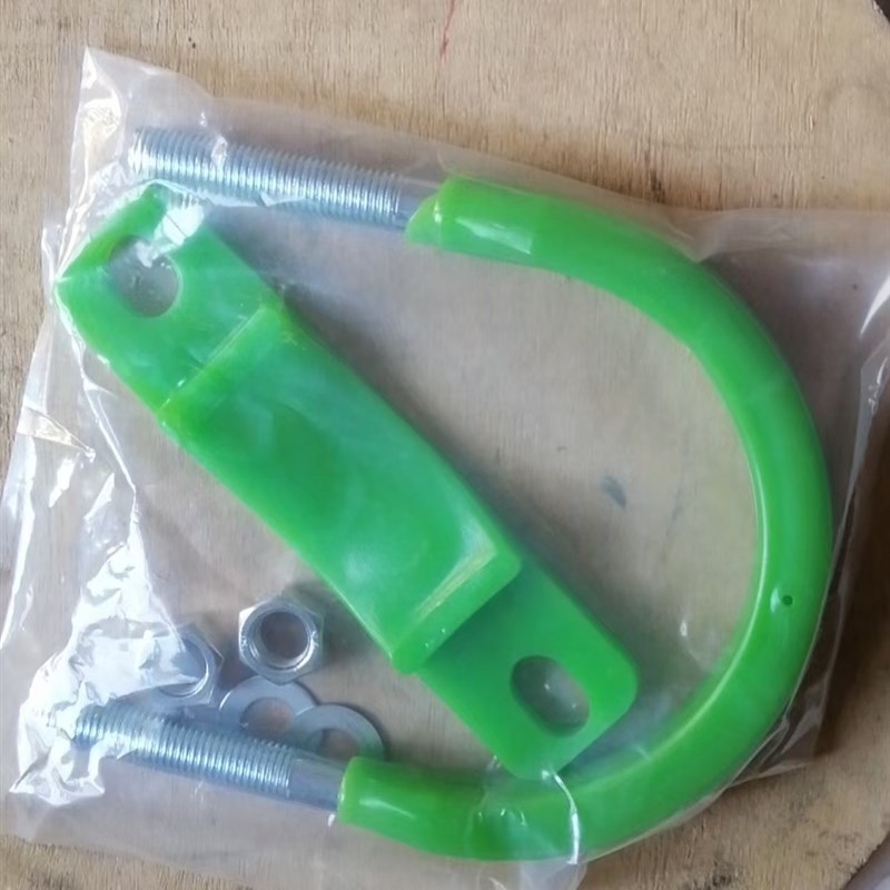 管道125u型卡50个一袋泵管管卡泵管u型卡橡胶卡箍卡扣u型管夹镀锌