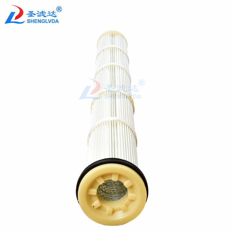 替代布袋式除尘器滤筒脉冲褶式除尘滤芯混凝土搅拌站仓顶除尘滤芯