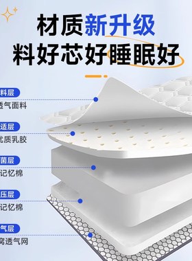 eoao床垫软垫家用加厚宿舍学生铺底榻榻米垫子海绵垫褥子租房