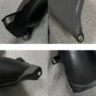 适用S2R裂行板52改装后挡泥1加大加长踏板100摩托车后挡泥板配件