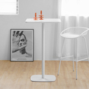 实木高吧台桌简约现方形网红奶茶咖啡休闲桌子高脚桌小方桌