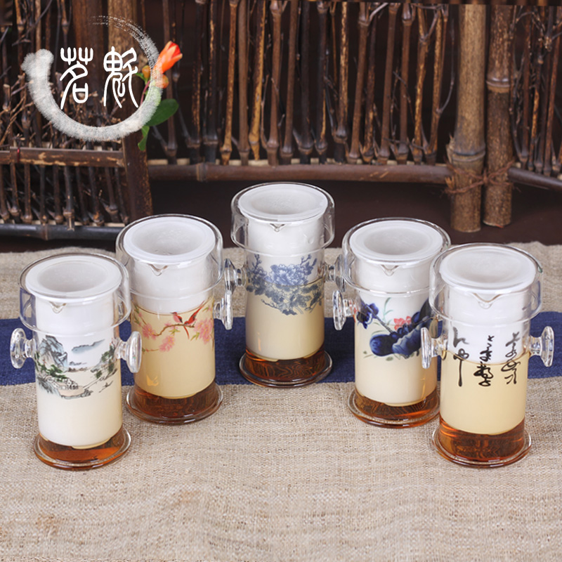 耐热加厚玻璃红茶泡冲茶器陶瓷内胆过滤泡茶壶普洱茶具茶杯
