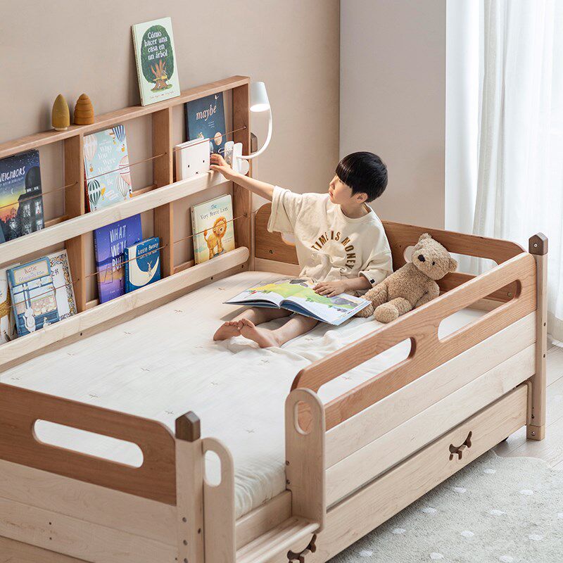 孩在 树屋低床 带护栏孩带置简架全实木物约儿童床男自女孩