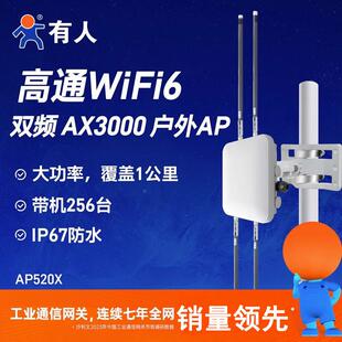 有人室外ap路由器wifi放大通方案1公里防雷防雨全向覆盖AP520X