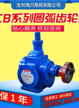 电动YCB圆弧齿轮泵润滑机油铸铁输送泵化工卧式大流量增压自吸泵