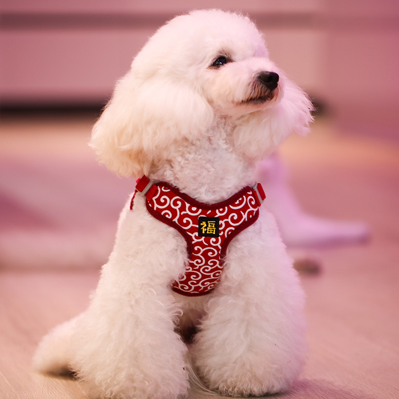 狗狗胸背带牵引绳背心式泰迪柯基网红狗链遛狗绳子幼犬中小型犬