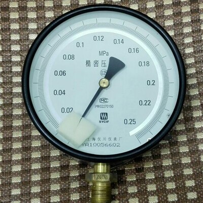 直径150mm 精度0.25级 压力0~0.25mpa 指针式精密压力表 仪川