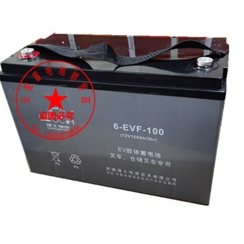 理士蓄电池6-EVF-100电动轿车巡逻车12V100AH免维护铅酸动力电瓶