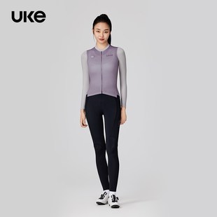 UKE骑行服新款女子长袖修身显瘦骑行服春夏季公路自行车装备月影