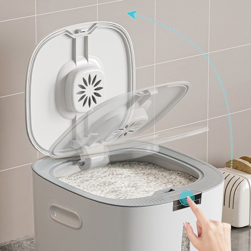 米桶家用2025新款防虫防潮密封加厚收纳储米箱大容量面粉储存米缸