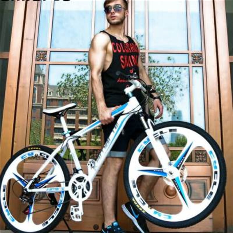 30速27寸成人越野自行车男女双碟刹减震变速青少年山地车学生单车