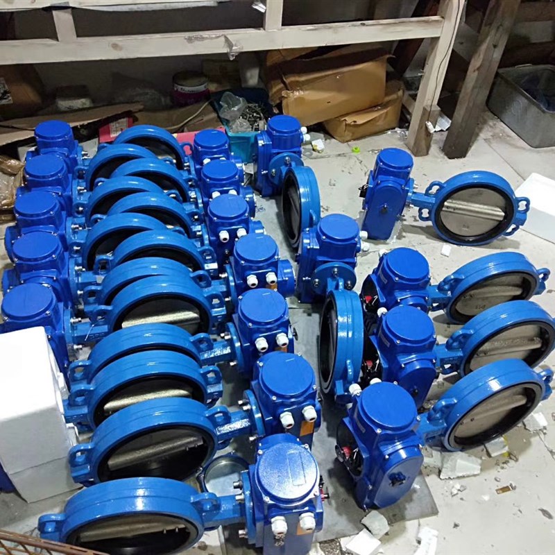 软密封电动对夹式蝶阀D971X-16空气污水冷冻水防爆切断调节慢开阀