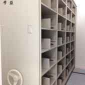 金属移动货柜 物流仓储移动货架 手摇柜摇臂柜 存放密集货架 服装