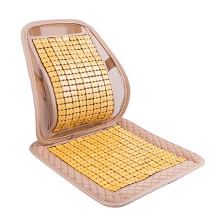 新品 汽车坐垫座垫竹片货车车用竹席透气定制夏天凉垫凉席腰靠 夏季