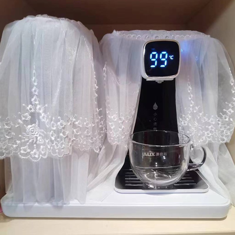定制一体机饮水机家用桶装防尘罩蕾丝盖巾咖啡机防尘套