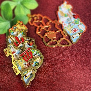 山西文创礼物翻开地图贴太原大同忻州长治晋中运城阳泉朔州汾