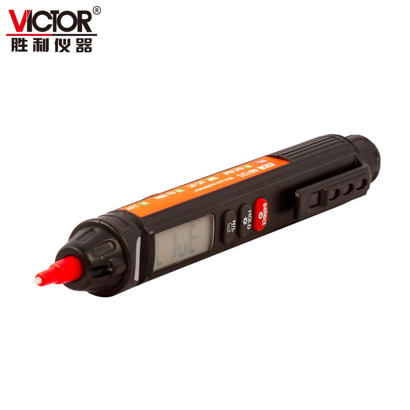 笔式万用表VC6012C高精度一体数显电笔VC6012D袖珍笔形电工表