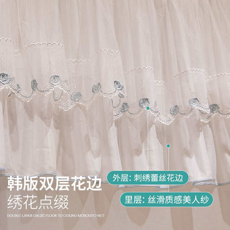 2024新款儿童防摔蚊帐家用卧室免安装蒙古包婴儿防止掉床全包回底