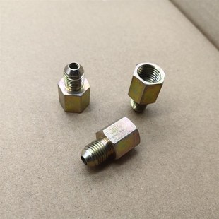 外丝M12*1.25D型-转内丝M14*1.5压力表接头铁材料外表镀锌1214