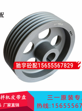 三一/中联搅拌站斜皮带减速机皮带轮盘XPD10043.TX.1-1原装配件