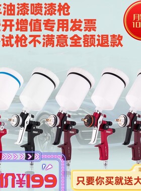 新款4000面漆5000黑色高雾化汽车钣金家具清漆品质气动油漆喷漆枪