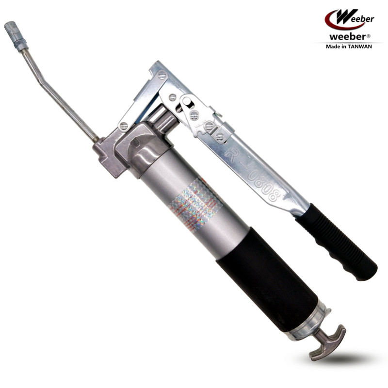 日本新款加气嘴weeber威也进口高低压手动黄油枪挖掘机设备加牛油