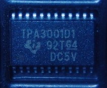 全新原装   贴片24脚  TPA3001D1 液晶驱动板音频IC  TSSOP24封装