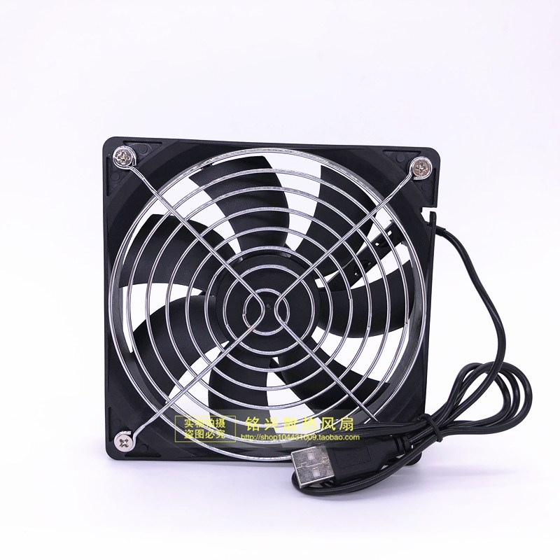包邮 8CM 9CM 12CM USB 5V 机顶盒 路由器散热风扇 静音机箱风扇