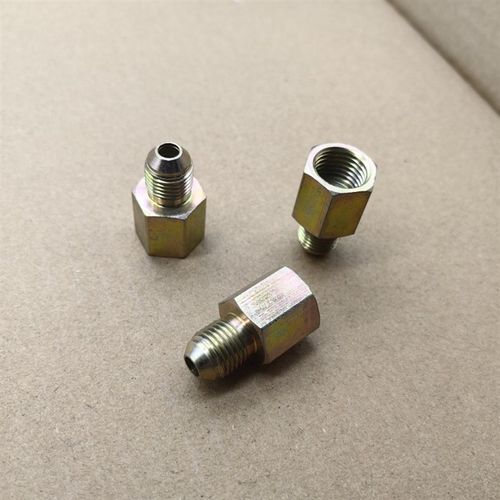 外丝美标SAE1/4D型-转内丝PT1/4牙11外变13内接头铁材料镀锌02716