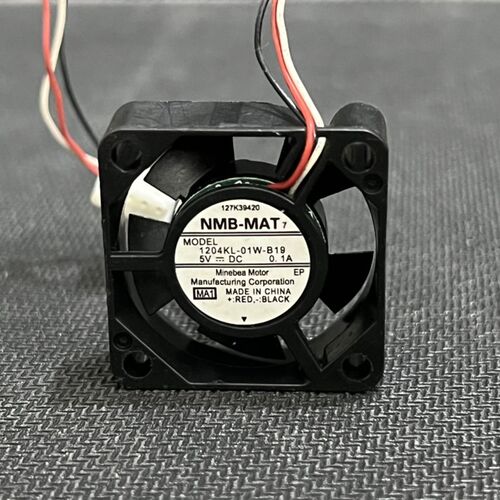 原装NMB-MAT 1204KL-01W-B19 3CM 3010 5V0.1A 3线小型散热风扇