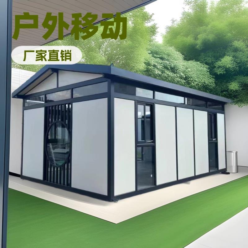 景区住宿酒店民宿轻钢别墅住人集装箱移动小木屋茶室