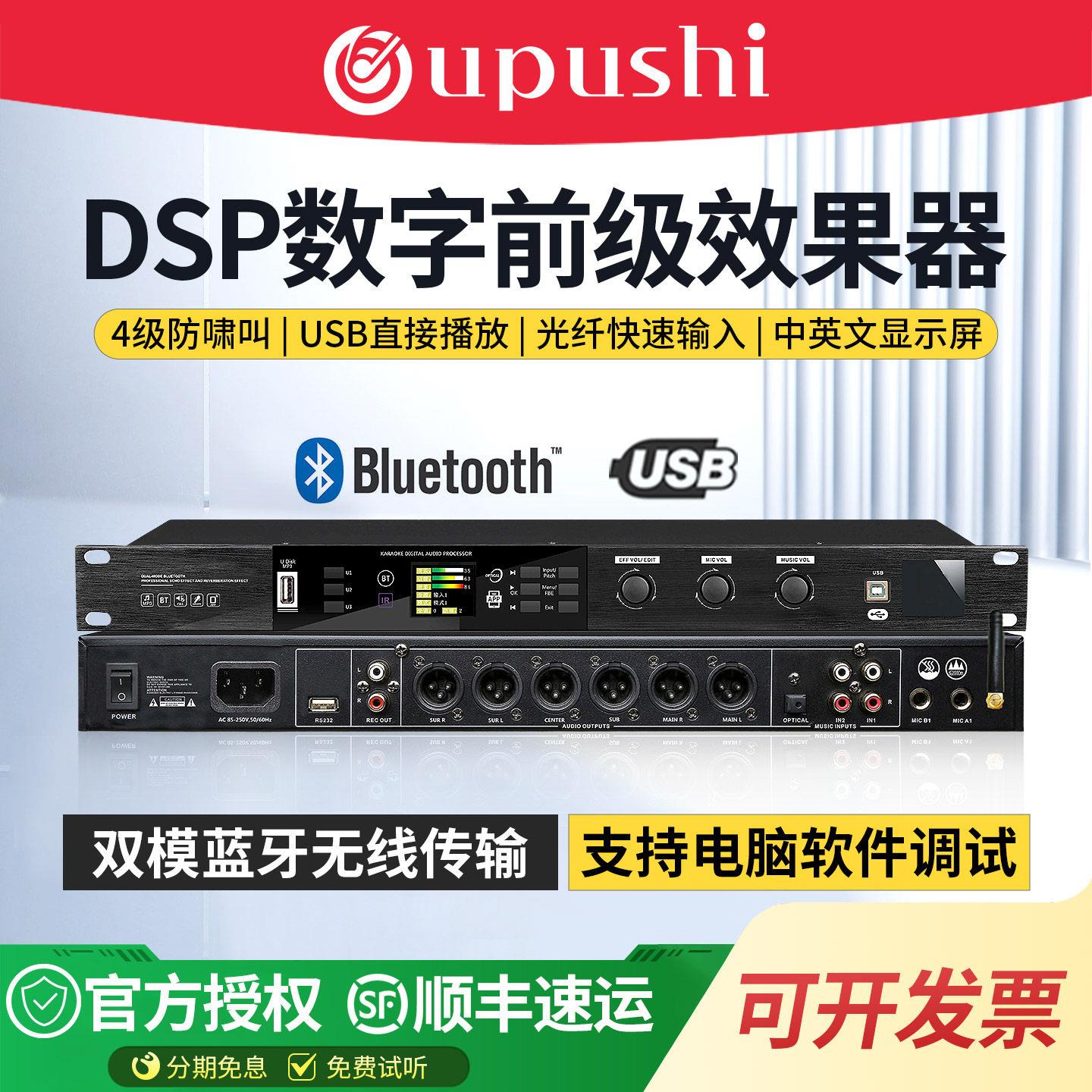 DSP-K51卡拉OK前级效果器专业K歌混响数字音频处理器会议舞台KTV