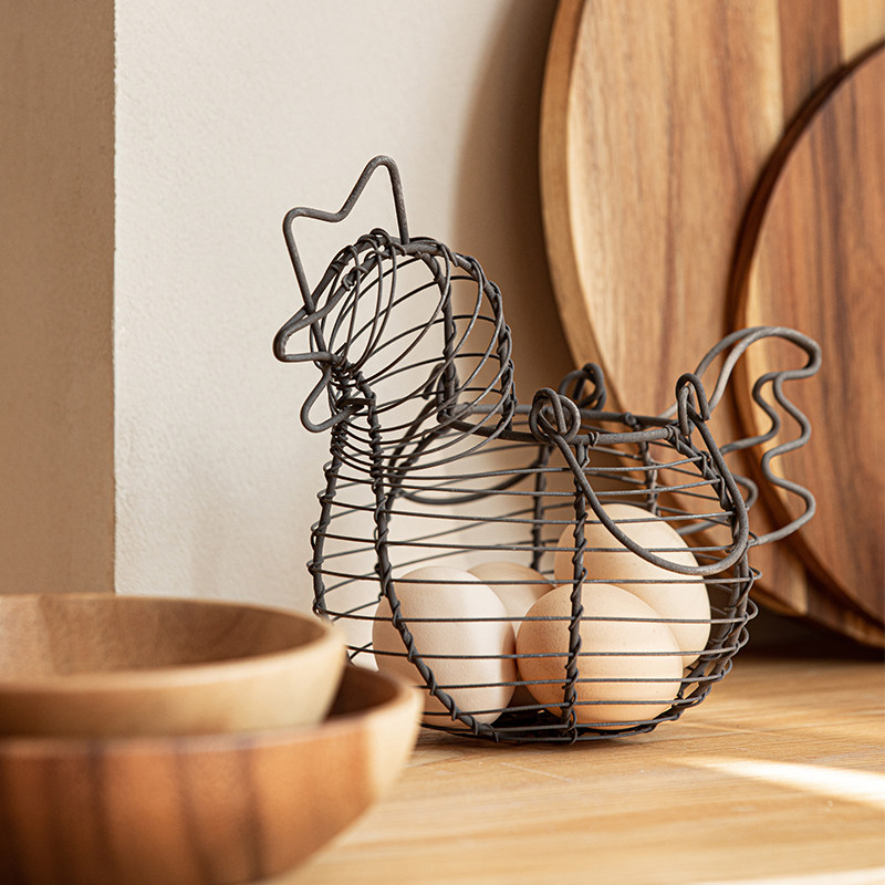 铁艺铁丝编织收纳筐鸡蛋篮厨房面收纳篮零食杂物菜篮子,收纳整理,其他收纳篮,淘宝优惠券,粉丝福利购,淘宝优惠卷