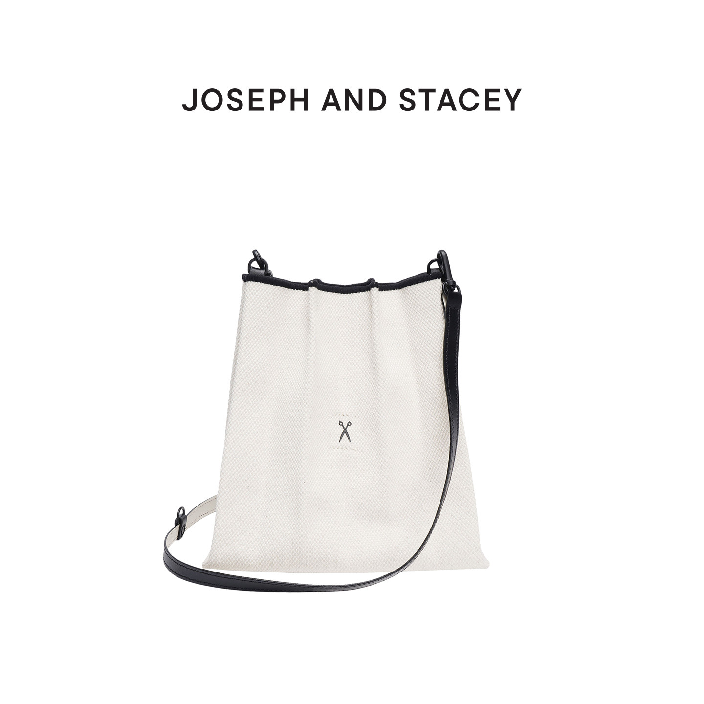 JOSEPHANDSTACEY韩国包包2025新款褶皱设计感包包通勤帆布水桶包