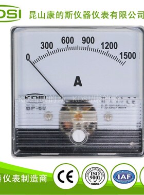 厂家供应 指针式电焊机用表 直流电流表BP-60N DC1mA 1500A