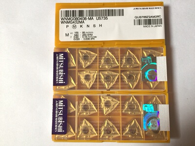 日本 数控车刀片WNMG080408-MA US735硬质合金不锈钢用