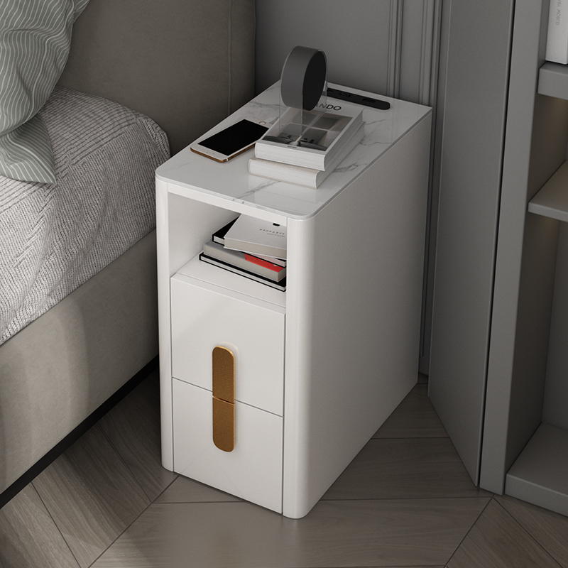 超窄床头柜简易款卧室小型迷你轻奢现代简约智能实木30cm宽小尺寸