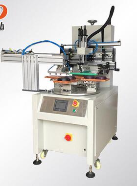 转盘丝网印刷机机械手下料丝印机四工位平面精确电子高效