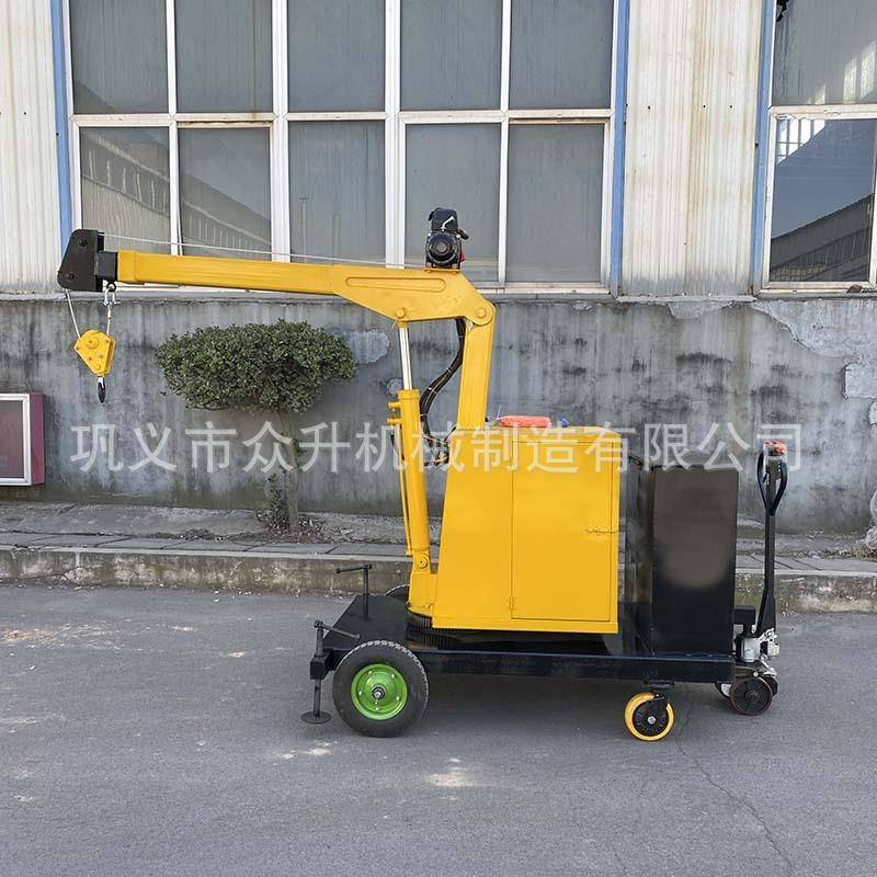 移动两吨吊机自动行走小起重机工厂仓库吊装液压吊机移动式吊车