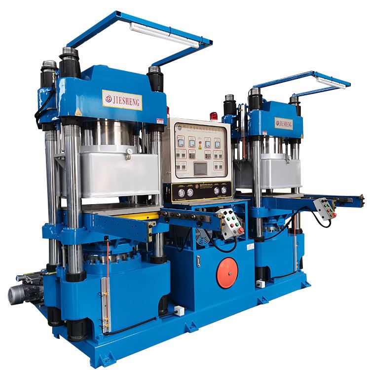 现货全自动200T600加热板上升下降双联真空硫化机模压成型机