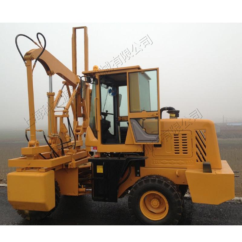 高速公路护栏打桩机全液压工程施工钻孔机单杠牧场管桩压桩机