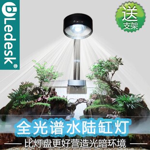 水陆缸灯全光谱专业水族鱼缸灯晒龟灯促进陆生植物造景