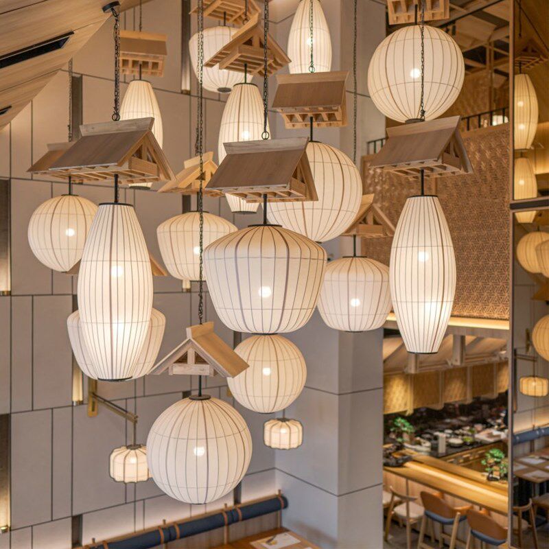 日式餐饮火锅店吧台卡座厢间简约复古灯笼原木风茶室吊灯,家装灯饰光源,酒店/宴会厅/餐饮吊灯,淘宝优惠券,粉丝福利购,淘宝优惠卷